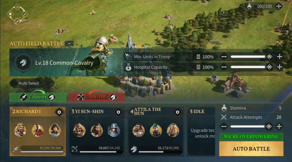 Age of Empires Mobile Auto Battler Guide - Auto Field battle