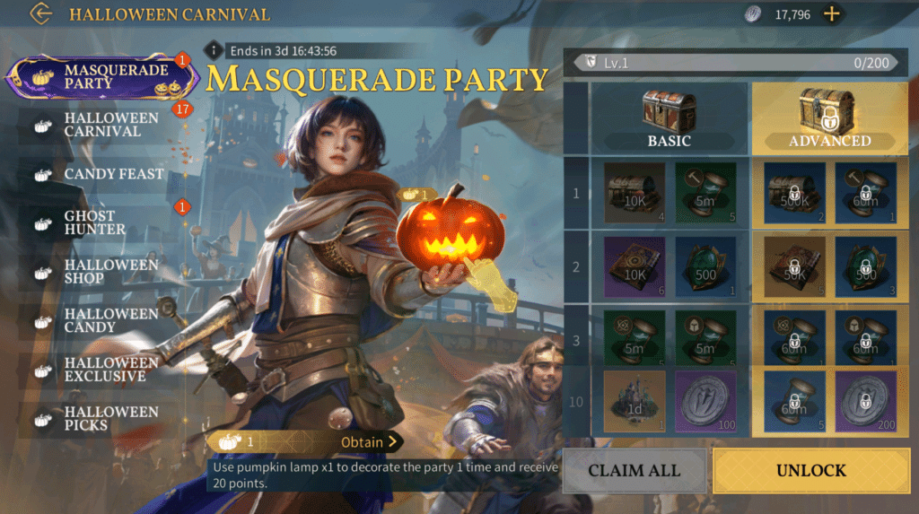 Age of Empires Mobile Halloween Carnival - Masquerade Party