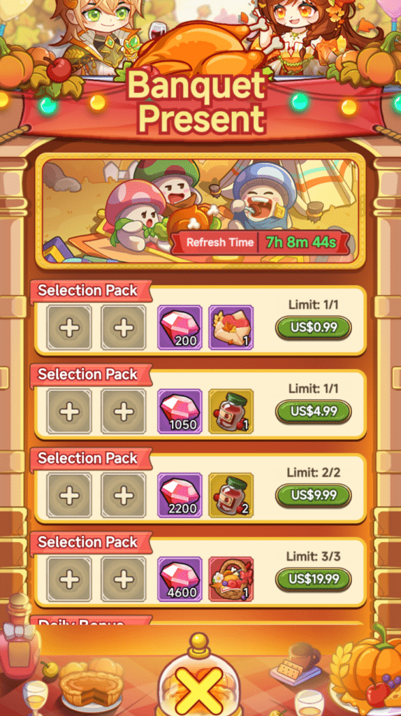 Legend of Mushroom Harvest Party - Autumn Sale