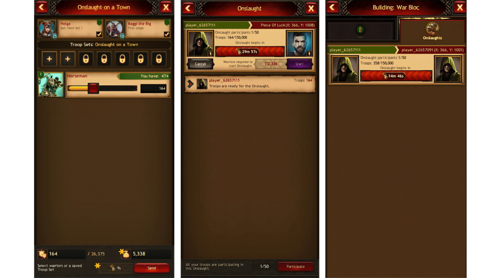 Vikings War of Clans War Bloc Guide Melee Troops 85 Vikings War of Clans War Bloc Onslaught Particpation