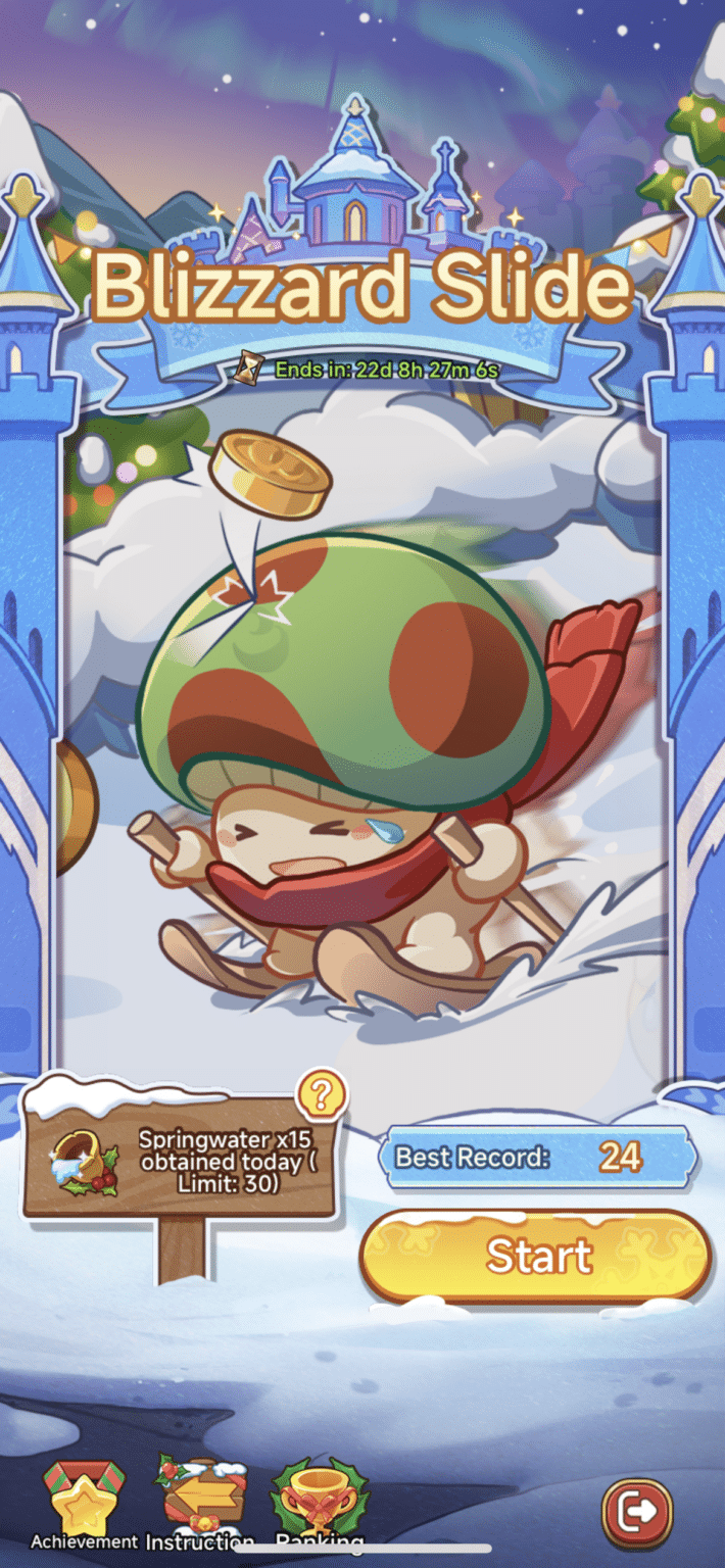 Legend Of Mushroom Blizzard Slide Competition - Theria Games
