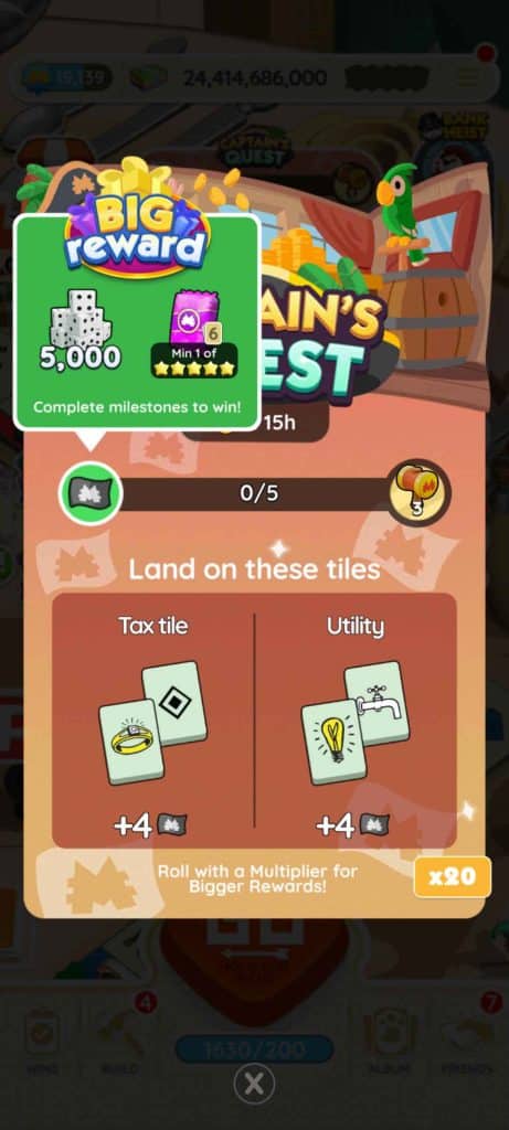 Monopoly Go Captain's Quest Monopoly Go Captains Quest Rewards Monopoly Go Captain's Quest: Rewards