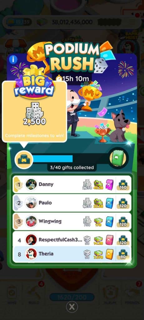 Monopoly Go Podium Rush Monopoly Go Podium Rush Reward Monopoly Go Podium Rush: Rewards