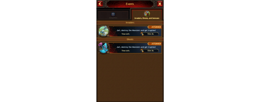Vikings War of Clans Jotunheim Guide SEASONS 7 Vikings War of Clans Jotunheim Invaders, Ghosts, and bonuses Tab