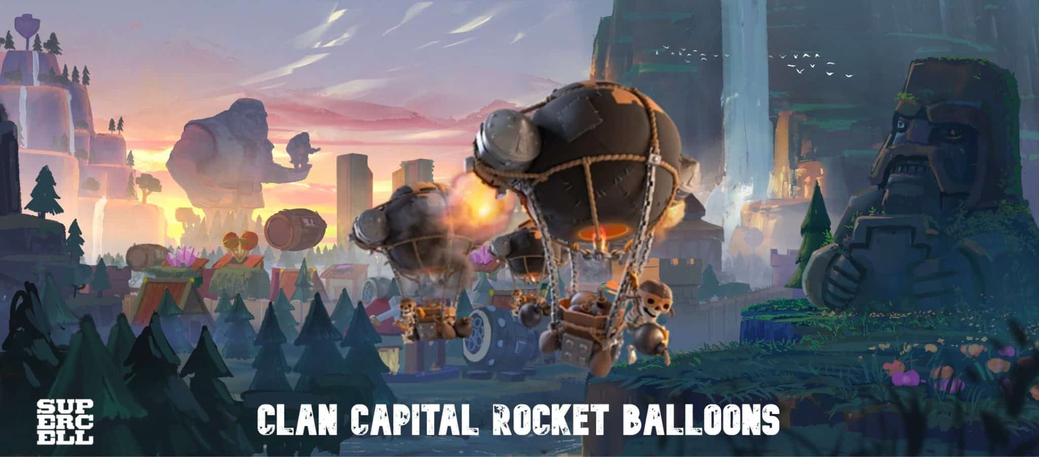 Clash Of Clans Clan Capital Rocket Balloons - Theria Games