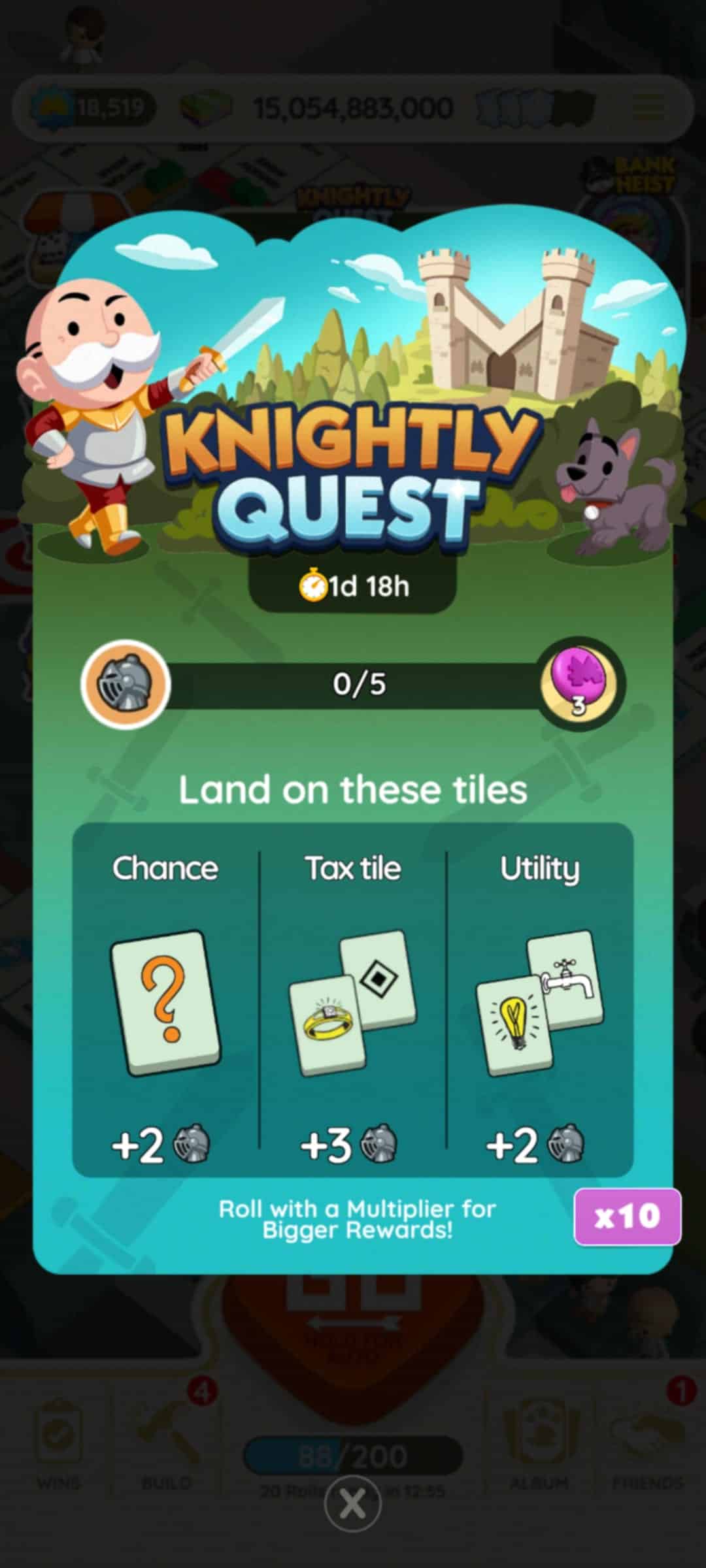 Knightly Routine The Game Monopoly Go Knightly Quest Guide - Theria Games
