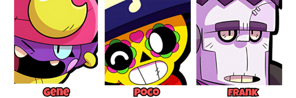 Brawl Stars Brawl of the Worlds Guide Brawl Stars Gene Poco and Frank Brawl Stars Brawl of the Worlds Support and Crowd Control Brawlers