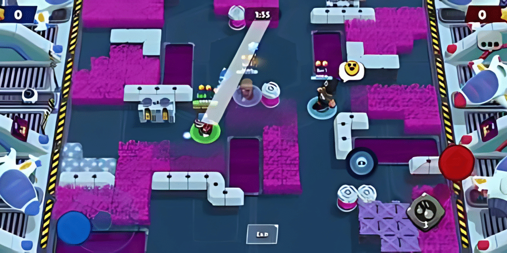 Brawl Stars Land Ahoy Guide Brawl Stars Land Ahoy Blue Star Brawl Stars Land Ahoy Walls and Bushes