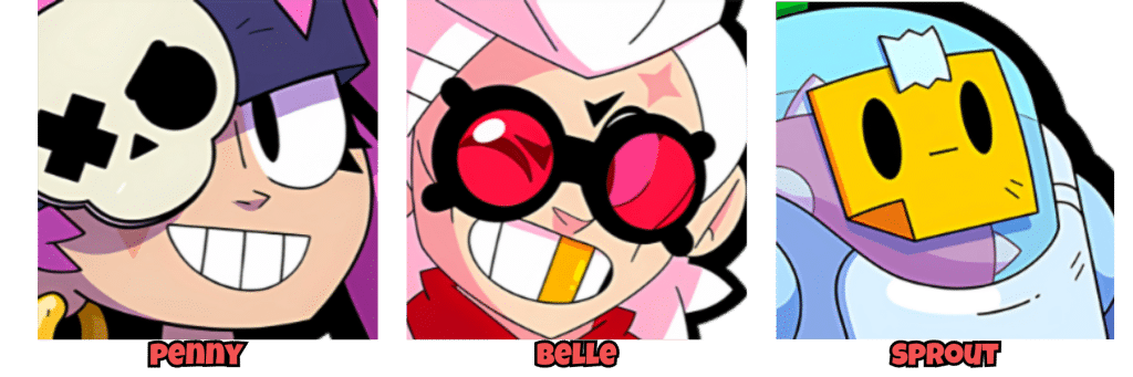 Brawl Stars Burning Flares Guide Brawl Stars Penny Belle and Sprout Brawl Stars Burning Flares Ranged Brawlers
