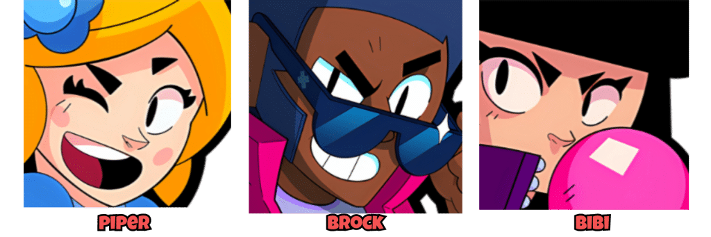Brawl Stars Bulk Up Guide Brawl Stars Piper Bibi Brock Brawl Stars Bulk Up Sharpshooters