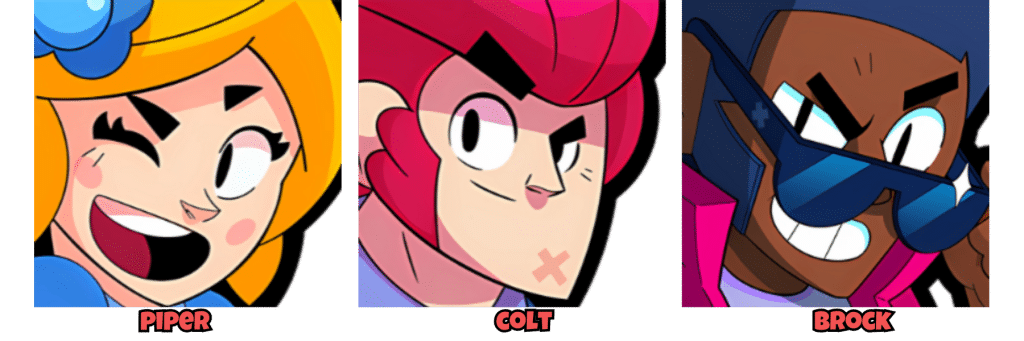 Brawl Stars Blocky Blockade Guide Brawl Stars Piper Colt and Brock 1 Brawl Stars Blocky Blockade Long-Range Brawlers