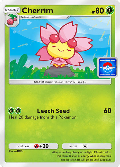 Pokemon TCG Pocket Gible Drop Event Cherim Promo Card Pokemon TCG Pocket Gible Drop Event