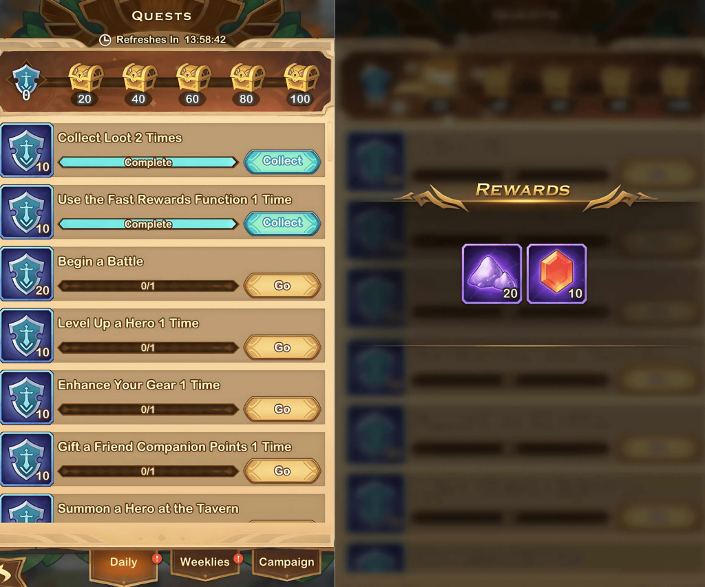 AFK Arena Pursuit of Treasures Event Guide Daily Quest AFK Arena Pursuit of Treasures Daily Quest