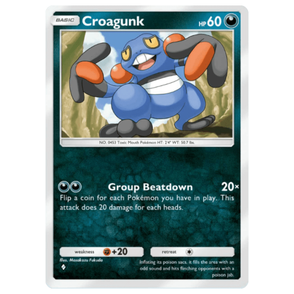 Pokemon TCG Pocket Darkness Mass Outbreak Darkness Croagunk Pokemon TCG Pocket Darkness Mass Outbreak - Darkness Croagunk