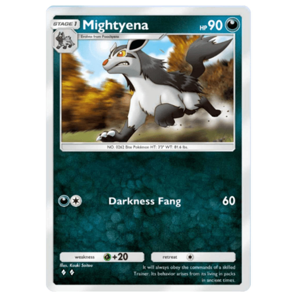 Pokemon TCG Pocket Darkness Mass Outbreak Darkness Mightyena Pokemon TCG Pocket Darkness Mass Outbreak - Darkness Mightyena