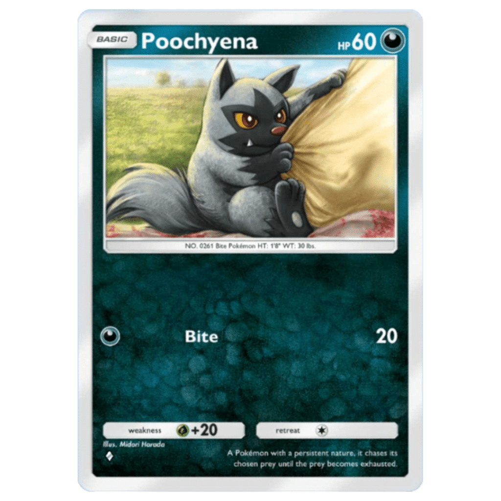Pokemon TCG Pocket Darkness Mass Outbreak Darkness Poochyena Pokemon TCG Pocket Darkness Mass Outbreak - Darkness Poochyena