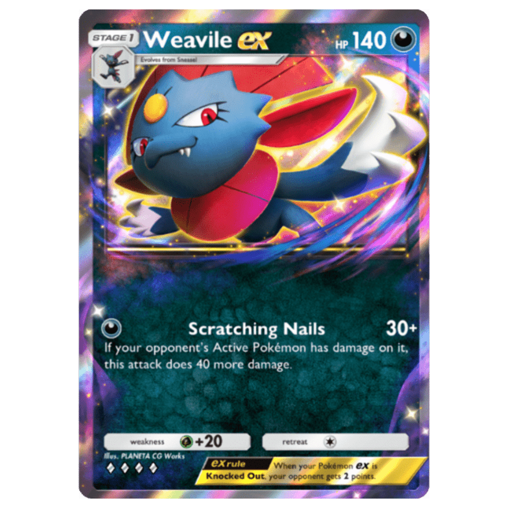Pokemon TCG Pocket Darkness Mass Outbreak Darkness Weavile Ex Pokemon TCG Pocket Darkness Mass Outbreak - Darkness Weavile Ex