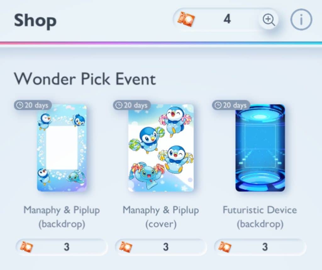 Pokemon TCG Pocket Manaphy and Snorlax Wonder Pick Event Event Shop Wonder Pick Pokemon TCG Pocket Manaphy and Snorlax Wonder Pick Event