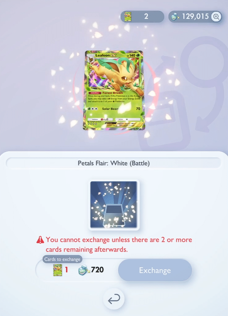 Pokemon TCG Pocket Grass Mass Outbreak Leafeon Flair Pokemon TCG Pocket Grass Mass Outbreak