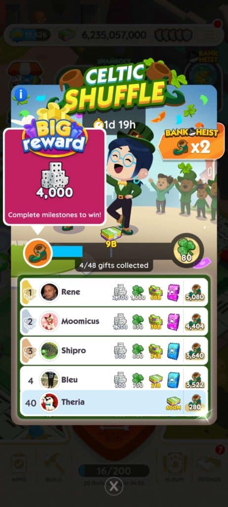 Monopoly Go Celtic Shuffle Monopoly Go Celtic Shuffle Reward 1 Monopoly Go Celtic Shuffle: Rewards