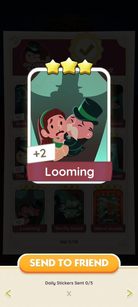 Monopoly Go Ghoulish Games Monopoly Go Ghoulish Games Looming Monopoly Go Ghoulish Games: Stickers