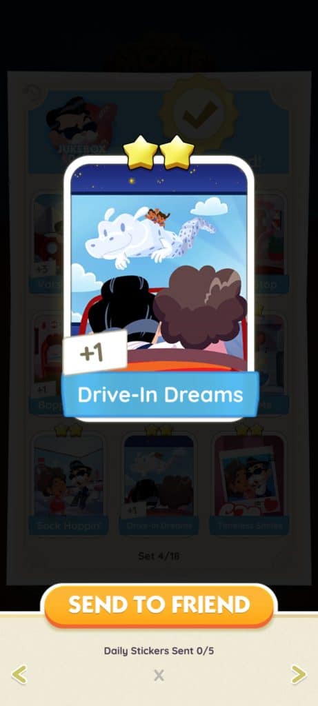 Monopoly Go Jukebox Days Monopoly Go Jukebox Days Drive In Dreams Monopoly Go Jukebox Days: Stickers