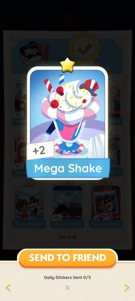 Monopoly Go Jukebox Days Monopoly Go Jukebox Days Mega Shake Monopoly Go Jukebox Days: Stickers