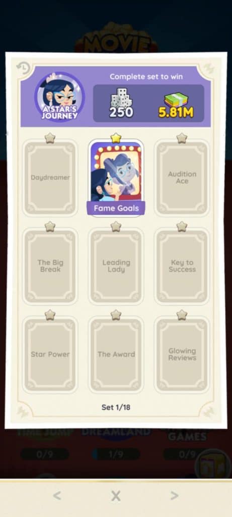 Monopoly Go Movie Night Album Monopoly Go Movie Night Album Set 1 Monopoly Go Movie Night Album: Sticker Set and Rewards