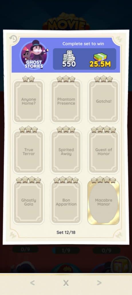 Monopoly Go Movie Night Album Monopoly Go Movie Night Set 12 Monopoly Go Movie Night Album: Sticker Set and Rewards