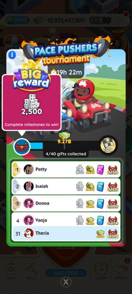 Monopoly Go Pace Pacers (March 22) Monopoly Go Pace Pacers March 22 Rewards Monopoly Go Pace Pacers: Rewards