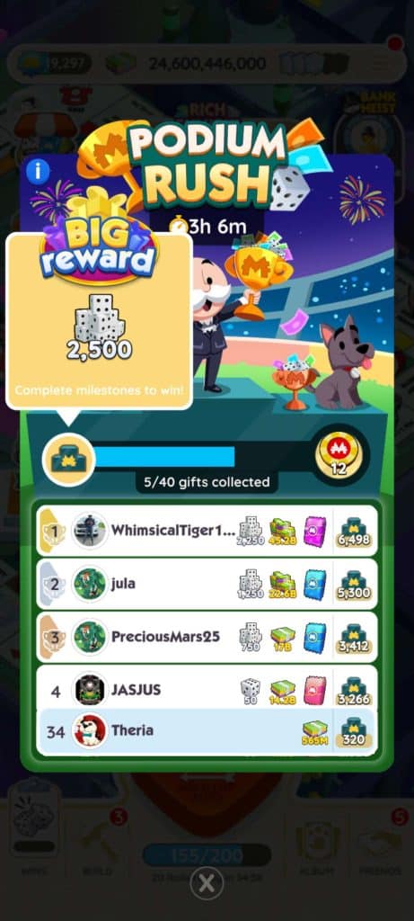 Monopoly Go Podium Rush Mar 2 Monopoly Go Podium Rush Mar 2 Reward 1 Monopoly Go Podium Rush Mar 2: Rewards