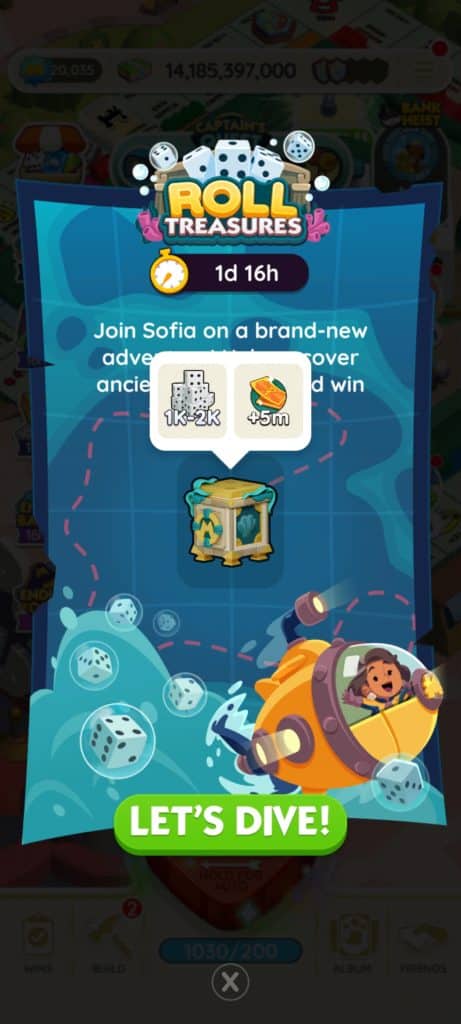 Monopoly Go Roll Treasures (March 25) Monopoly Go Roll Treasures March 25 Rewards Monopoly Go Roll Treasures: Rewards