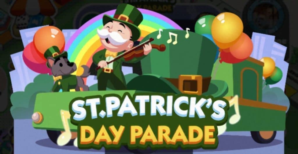 Monopoly Go St Patrick's Day Parade Mar 15 Monopoly Go St Patricks Day Parade Mar 15 logo Monopoly Go St Patrick's Day Parade Mar 15: Introduction