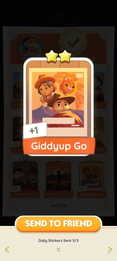 Monopoly Go Tycoon Cowboy Monopoly Go Tycoon Cowboy Giddyup Go Monopoly Go Tycoon Cowboy: Stickers