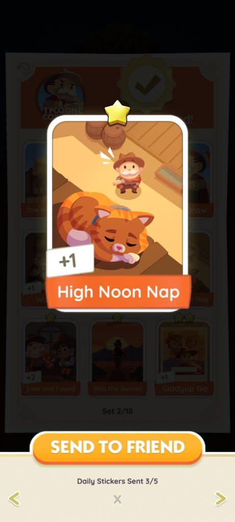 Monopoly Go Tycoon Cowboy Monopoly Go Tycoon Cowboy High Noon Nap 1 Monopoly Go Tycoon Cowboy: Stickers