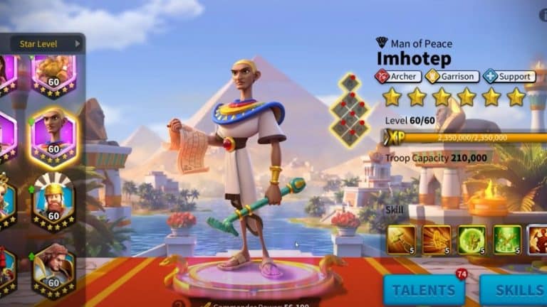 Rise of Kingdoms Egypt Civilization Rise of Kingdoms Imhotep Rise of Kingdoms Egypt Civilization