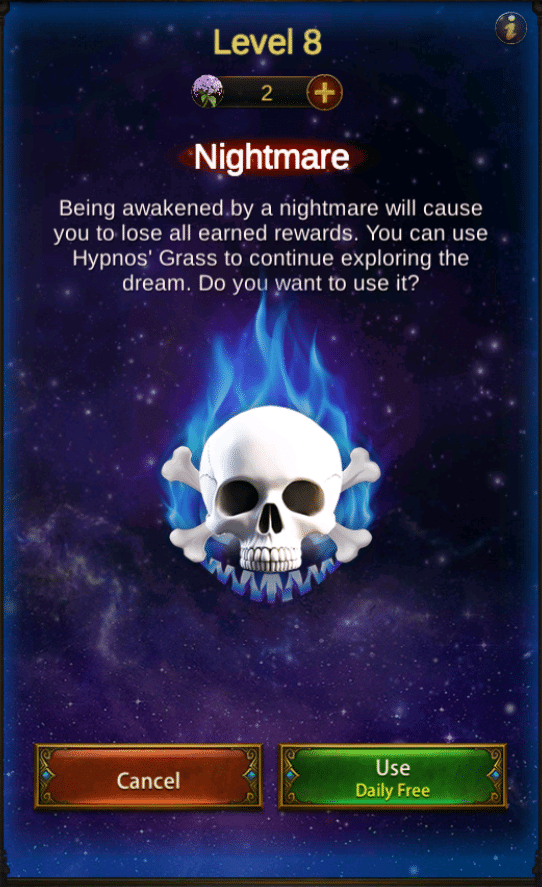 Evony Hypnos Dream Event Screenshot 2025 03 28 125721 Nightmare at level 8 in Evony Hypnos Dream event