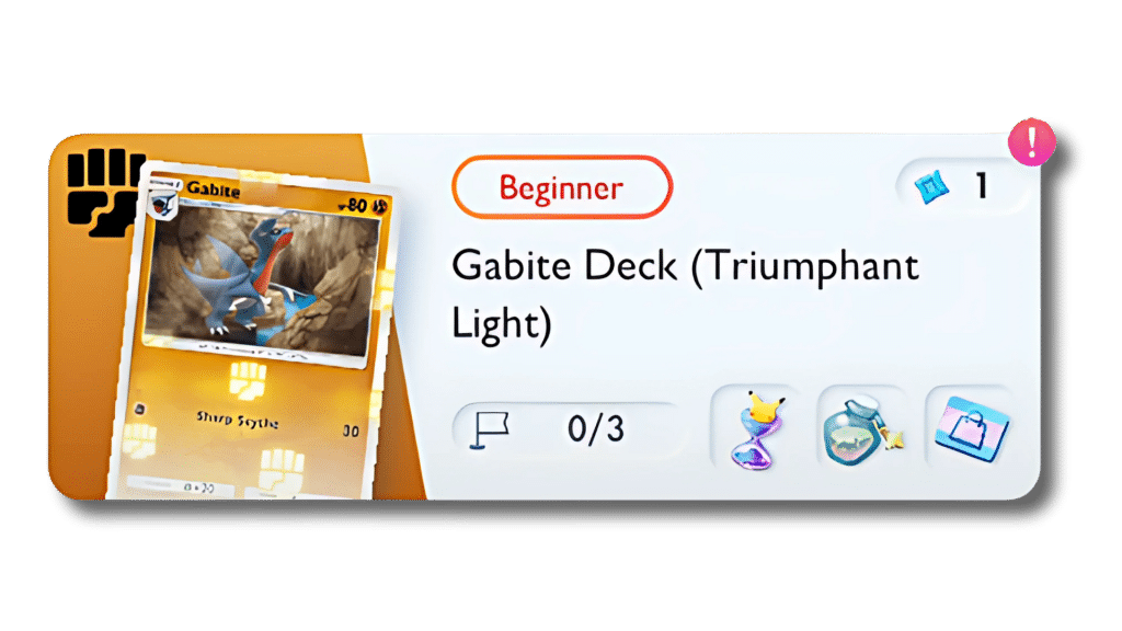 Pokemon TCG Pocket Gible Drop Event Solo Battle Beginner Pokemon TCG Pocket Gible Drop Event