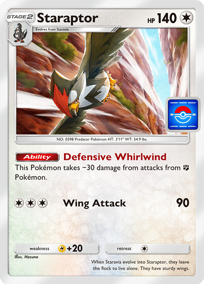 Pokemon TCG Pocket Gible Drop Event Staraptor Promo Card Pokemon TCG Pocket Gible Drop Event