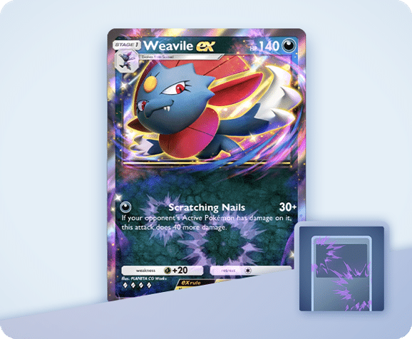Pokemon TCG Pocket Darkness Mass Outbreak Weavile Flair Pokemon TCG Pocket Darkness Mass Outbreak - Weavile Flair