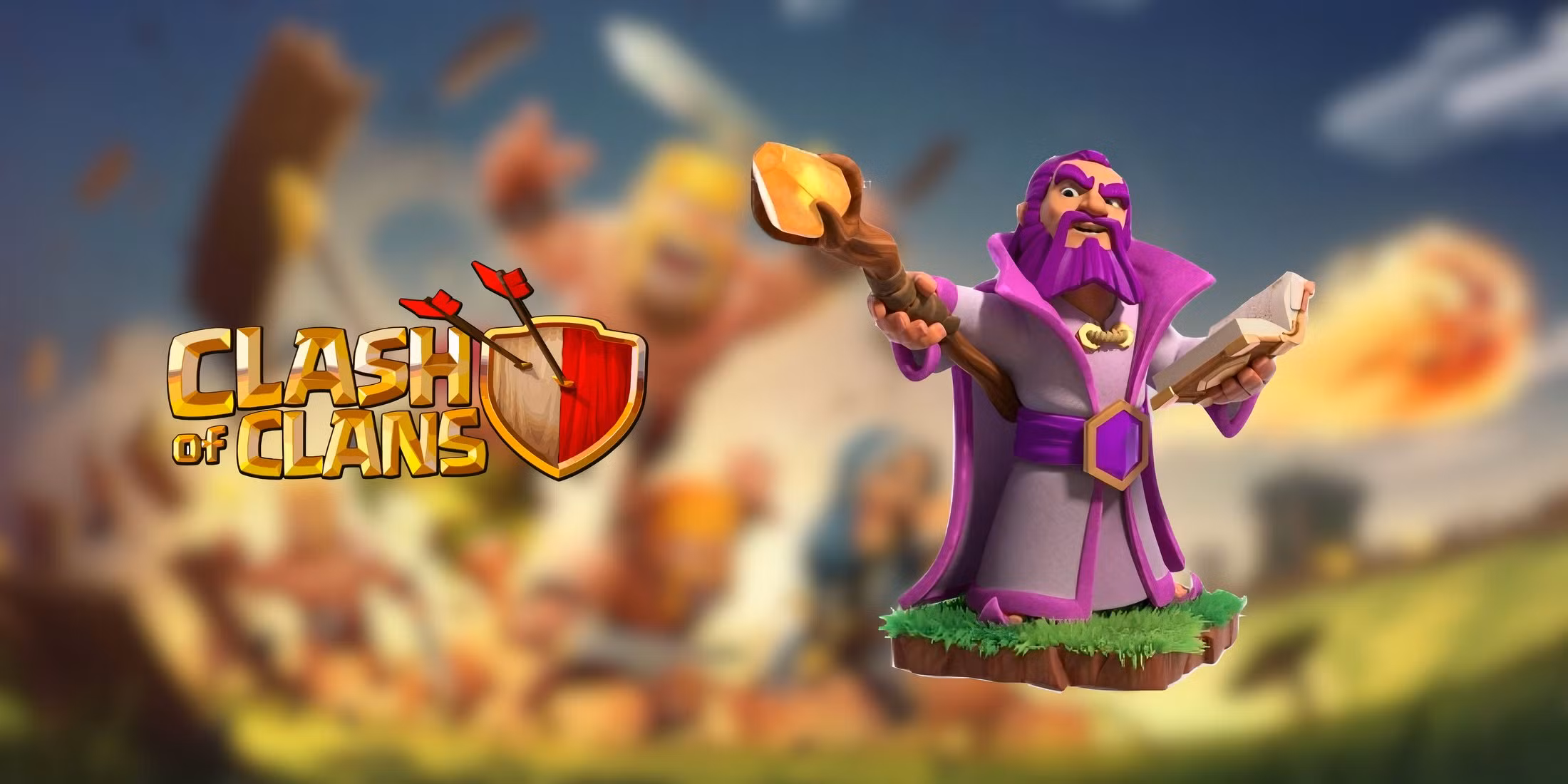 Clash of Clans Healing Tome Equipment Guide clash of clans grand warden banner 1 Clash of Clans Healing Tome Equipment Guide - grand warden banner