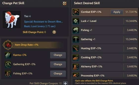 Black Desert Online Pets Guide image 1071 Black Desert Online - Pet Skills
