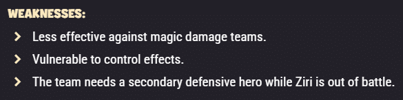 Hero Wars Alliance Ziri Guide image 504 Hero Wars Alliance - Ziri's Weaknesses