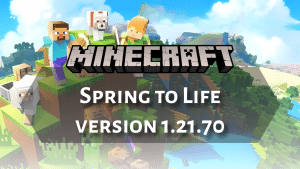 Minecraft Bedrock Spring to Life 1.21.70 - Logo
