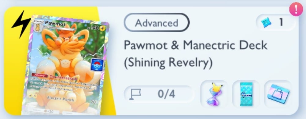 Pokemon TCG Pocket Pawmot Drop Event Advanced Pokemon TCG Pocket Pawmot Drop Event - Advanced