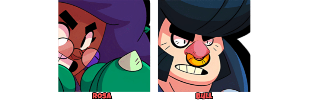 Brawl Stars Polar Park Guide Brawl Stars Bull and Rosa Brawl Stars Polar Park Rosa and Bull