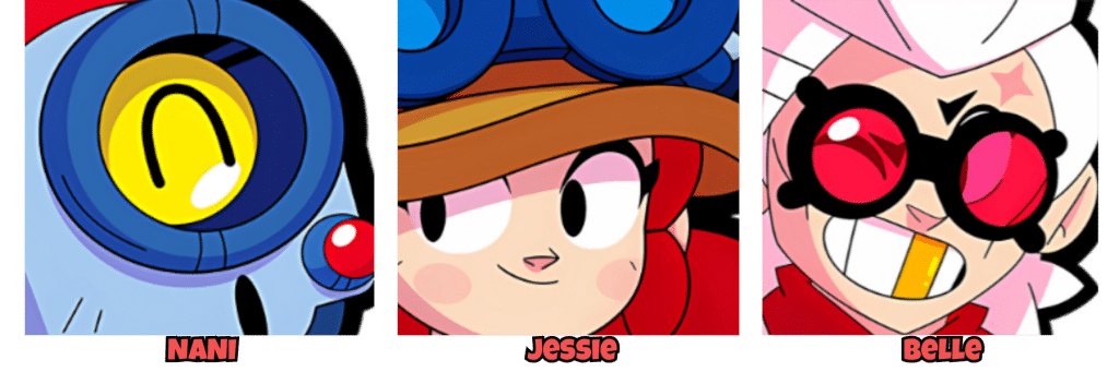 Brawl Stars Riverbank Crossing Guide Brawl Stars Nani Jessie and Belle Brawl Stars Riverbank Crossing Nani, Jessie, and Belle