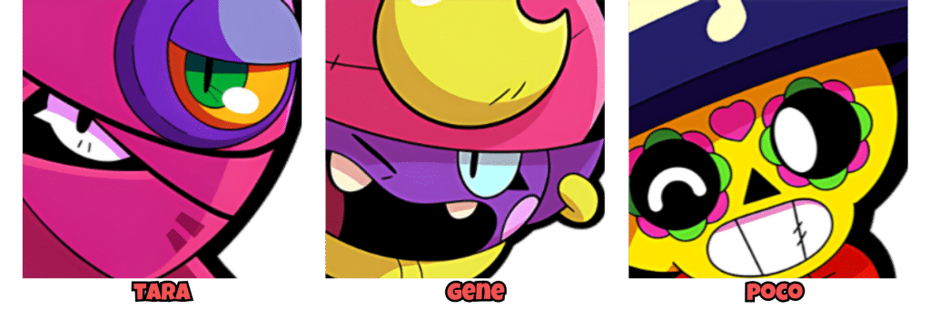 Brawl Stars Rush Guide Brawl Stars Tara Gene and Poco Brawl Stars Rush Tara, Gene, and Poco