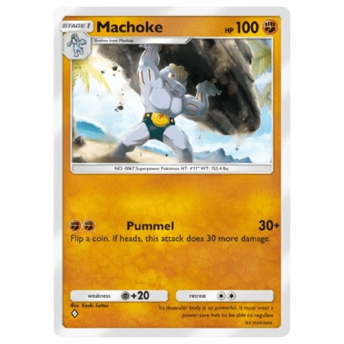 Pokemon TCG Pocket Fighting Mass Outbreak Fighting Type Machoke Pokemon TCG Pocket Fighting Mass Outbreak - Fighting Type Machoke