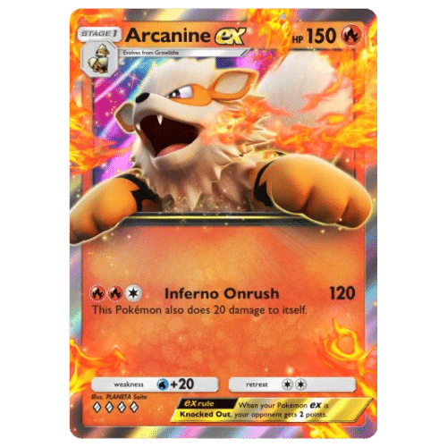 Pokemon TCG Pocket Fire Mass Outbreak Fire Type Arcanine Pokemon TCG Pocket Fire Mass Outbreak - Fire Type Arcanine